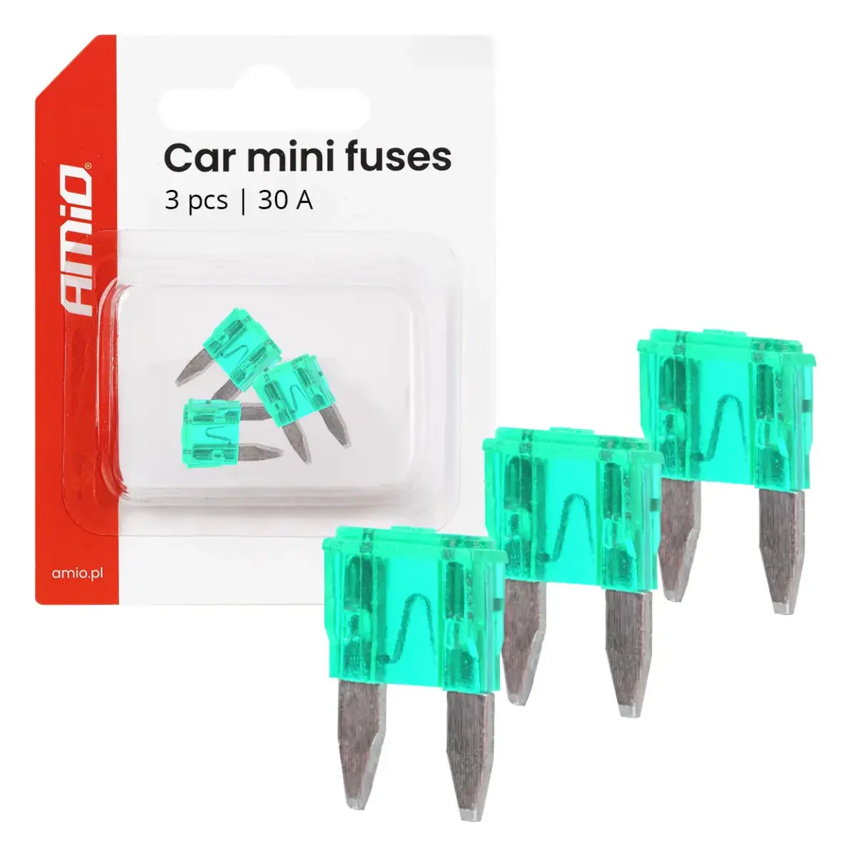 Car blade fuses MINI 3 pcs