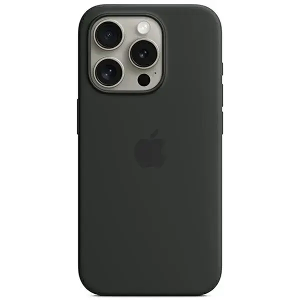 Etui Apple MT1A3ZM|A iPhone 15 Pro 6.1" MagSafe czarny|black Silicone Case