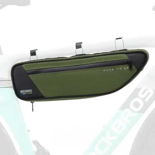Torba pod ramę 2L Rockbros TL003 ROAD TO SKY wodoodporna – zielona