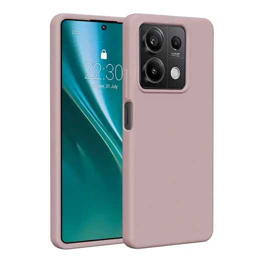 Etteri silikona telefona maciņš Xiaomi Redmi Note 13 5G gaiši rozā