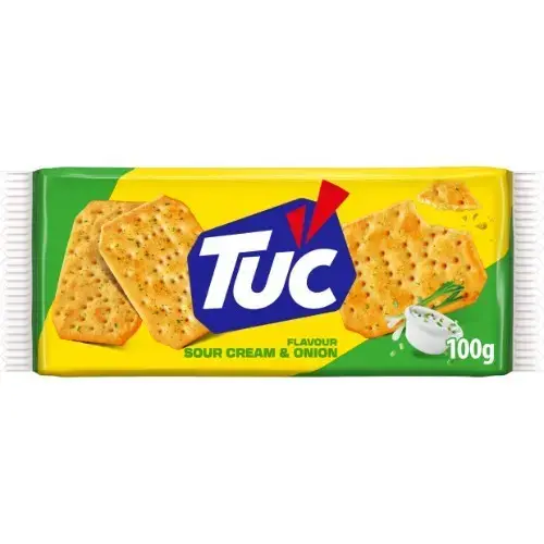 Krekeri TUC ar krējumu un sīpoliem, 100 g