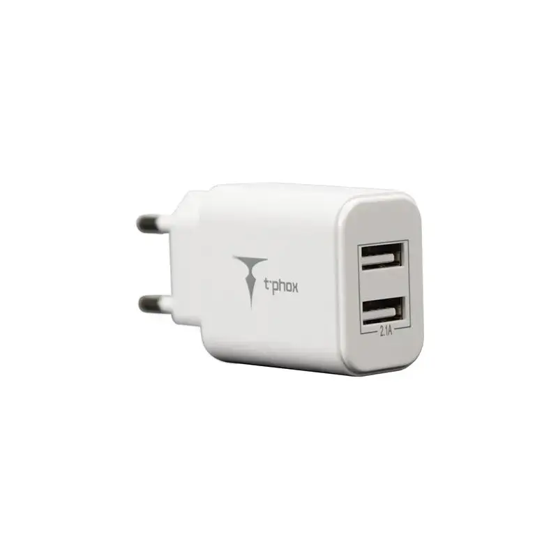 WALL CHARGER POCKET 2xUSB 2.1A WHITE