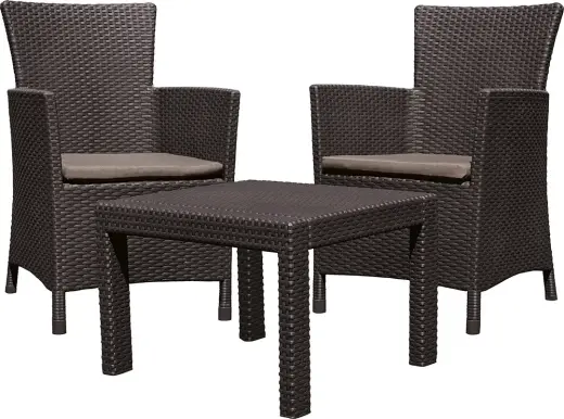 Aiamööbli komplekt Rosario Balcony Set, pruun