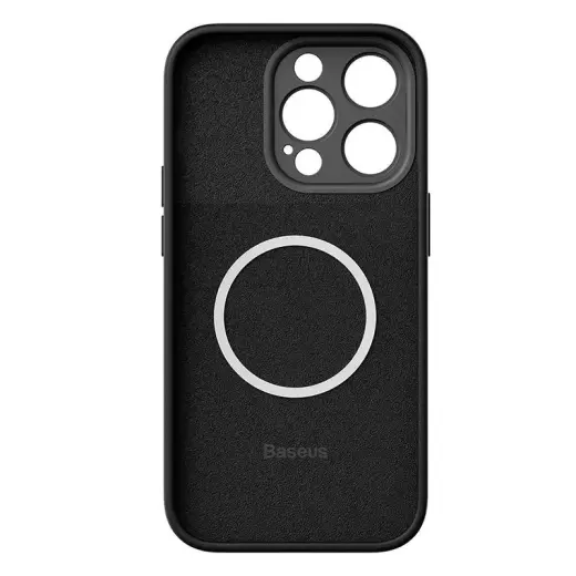 Baseus Liquid Silica Magnetic Case and Tempered Glass set for iPhone 14 Pro (black)