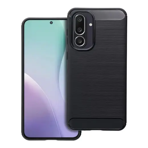 Carbon phone case for Samsung Galaxy M56 black