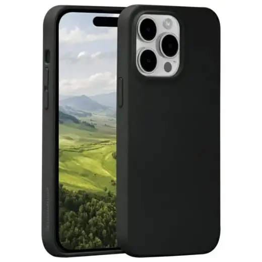 dbramante 1928 Monaco phone case with MagSafe support for iPhone 15 Pro Max black