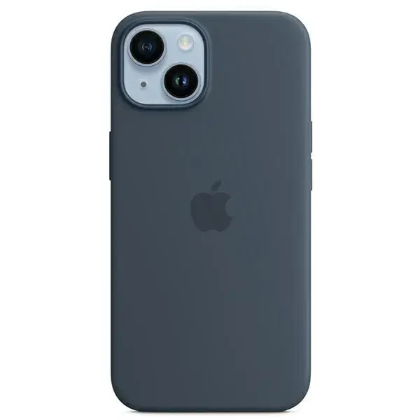 Etui Apple MPRV3ZM|A iPhone 14 | 15 | 13 6.1" MagSafe niebieski|storm blue Silicone Case