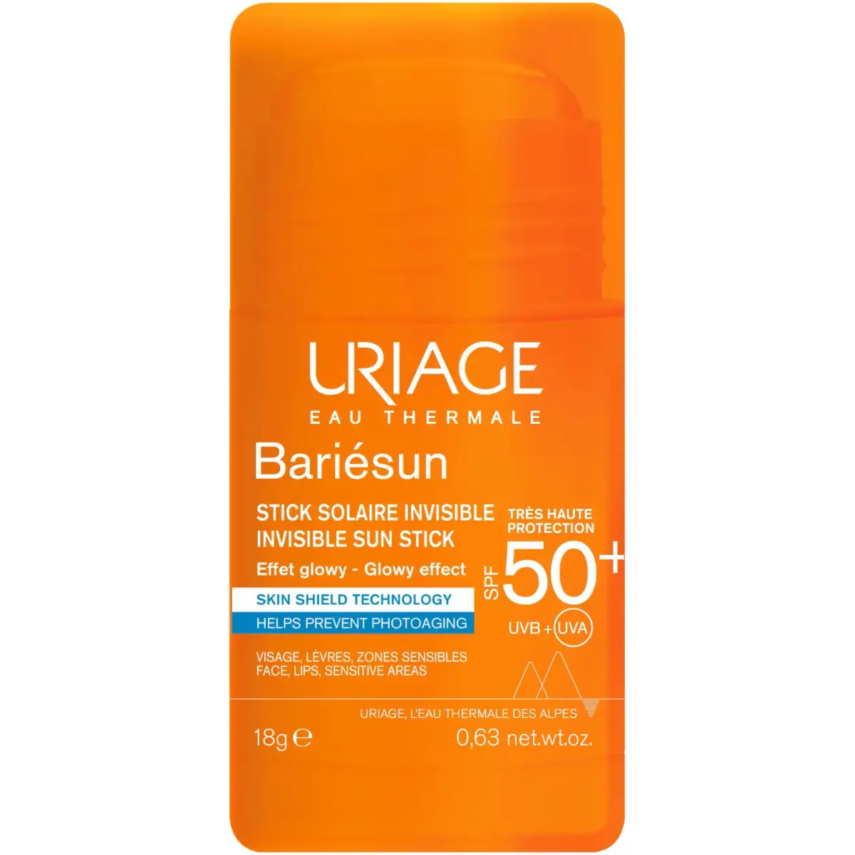Uriage, Bariesun Invisible, Sunscreen Stick, SPF50+, 18 g