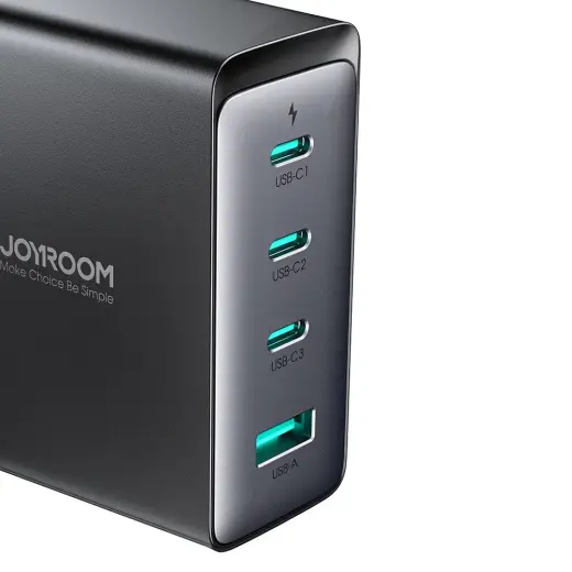 Joyroom JR-TCG05UK tīkla lādētājs | 140W | GaN | USB-C, USB-A | USB-C uz USB-C vads komplektā