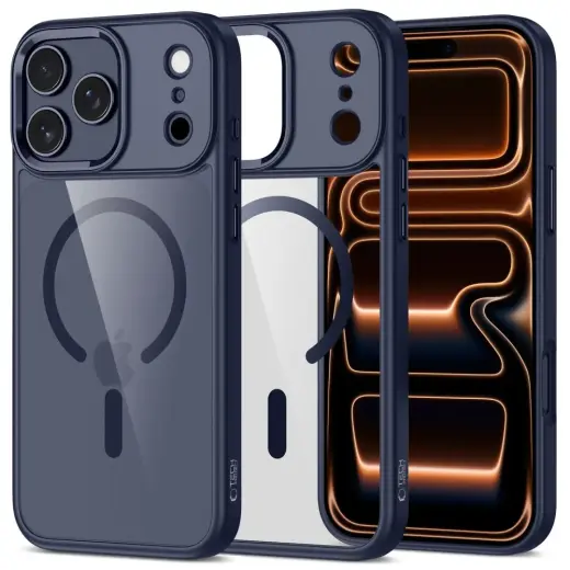 TECH-PROTECT MAGMAT maciņš ar MagSafe atbalstu telefonam Apple iPhone 17 Pro Max zils