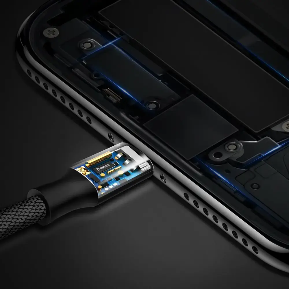 Baseus Yiven datu pārraides un uzlādes vads | USB-A uz Lightning | 10W | 1.8m | melns