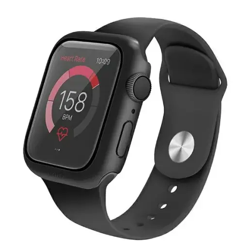 UNIQ etui Nautic Apple Watch Series 4|5|6|SE 44mm czarny|black