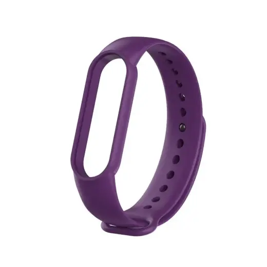 Fusion Accessories Wave viedpulksteņa siksniņa priekš Xiaomi Mi Band 3/4/5/6 | silikons | violeta