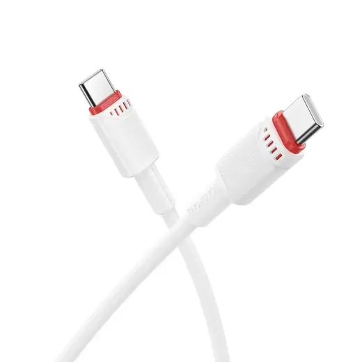 Borofone BX110 Beneficio data transfer and charging cable | USB-C to USB-C | 60W | 1m | white