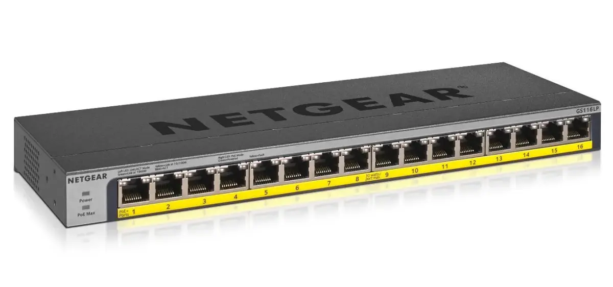Netgear Switch GS116LP (GS116LP-100EUS) (GS116LP100EUS)