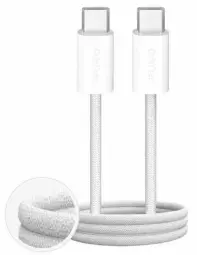Puro Fabrik 4 100W data transfer and charging cable | USB-C to USB-C | 100W | 1m | white