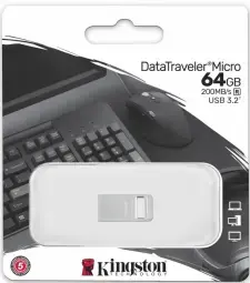 Zibatmiņa Kingston DataTraveler Micro 64GB Ultra-small 