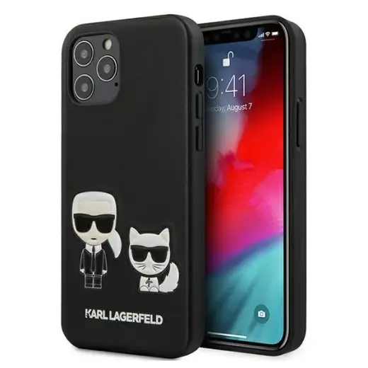 Karl Lagerfeld KLHCP12MPCUSKCBK Karl & Choupette Cover for Apple iPhone 12 | 12 Pro black