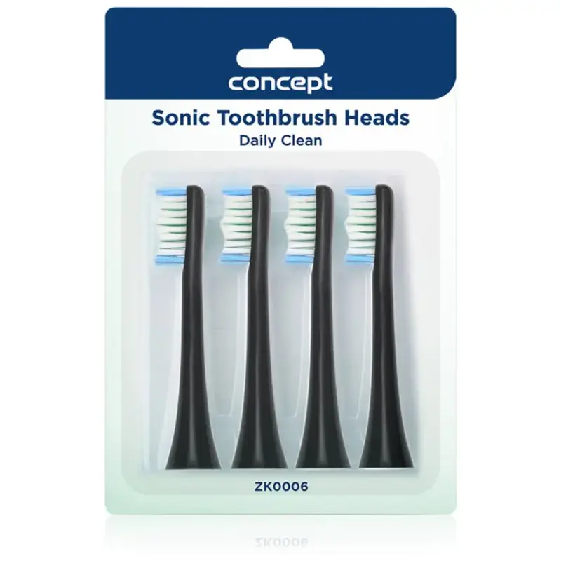 Concept Daily Clean ZK0006 Replacement Heads for Toothbrush for ZK40xx 4 Pc