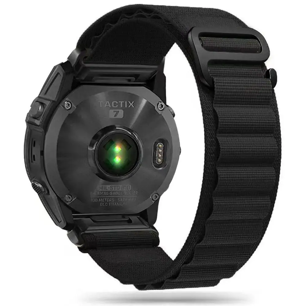 Tech-Protect Nylon Pro Strap for Garmin Fenix ââ5|6|6 Pro|7 - Black