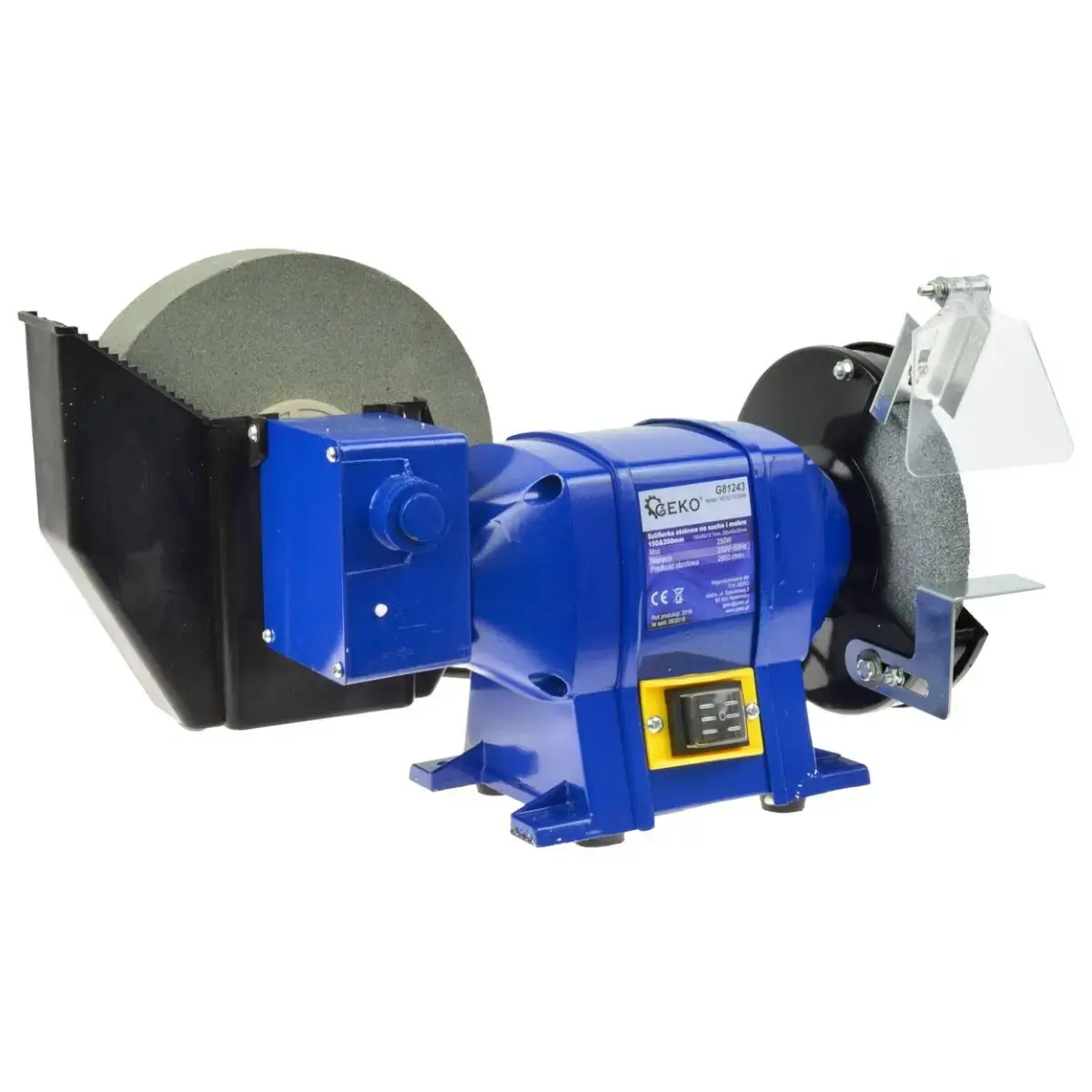 Slīpmašīna galda 250W 150/200mm Geko
