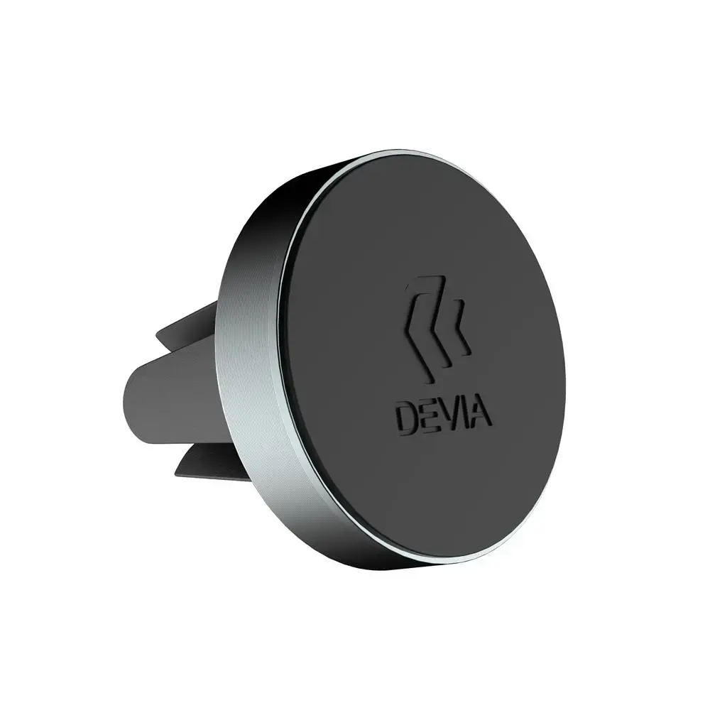 Devia Circle Series D04 universalus automobilinis laikiklis su magnetu ventiliacijos grotelėms juodas (EU Blister)