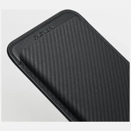 Magnetic wallet PITAKA Woven Wallet MagSafe for phone black grey Foto 9