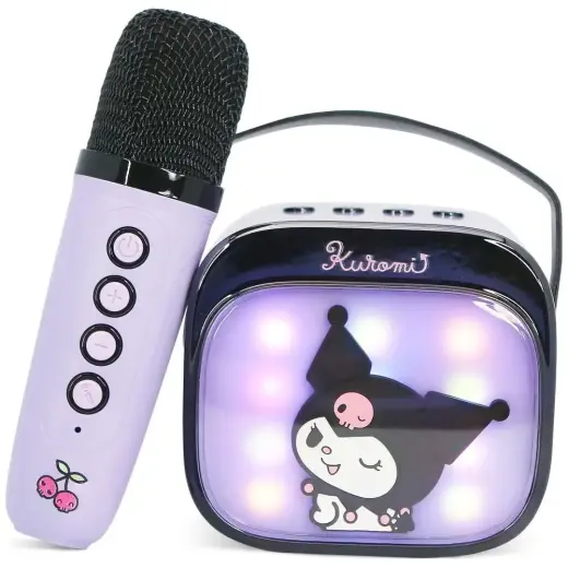 Wireless Karaoke Set OTL Kuromi LED Light-Up