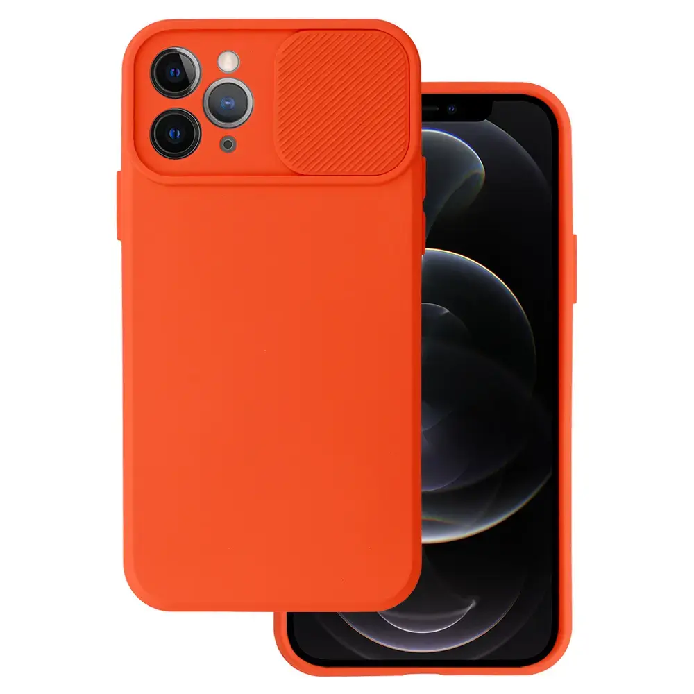 Camshield Soft maciņš telefonam iPhone 11 Pro oranžs (ar kameras aizsargu)