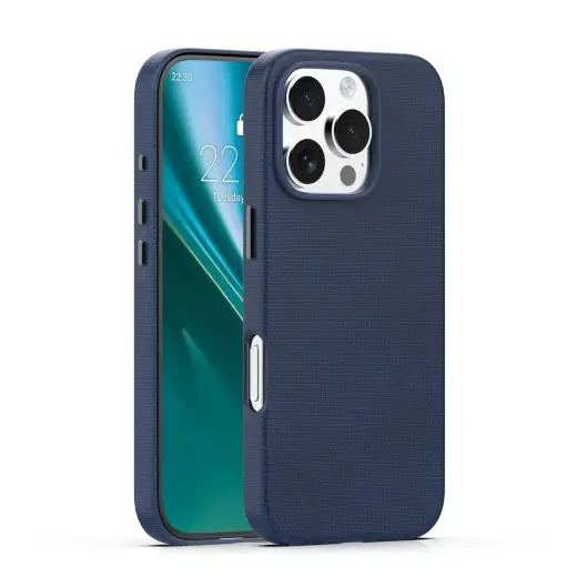 Etteri Elegant Mag telefono dėklas su MagSafe palaikymu iPhone 16 Pro mėlynas