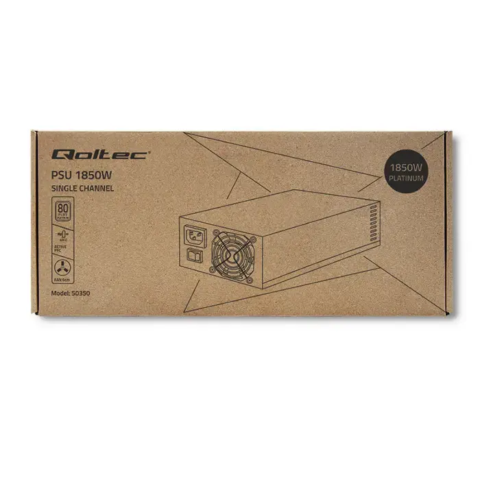 Qoltec POWER SUPPLY 1850W PCI-E| 80 Plus Platinum | Data mining