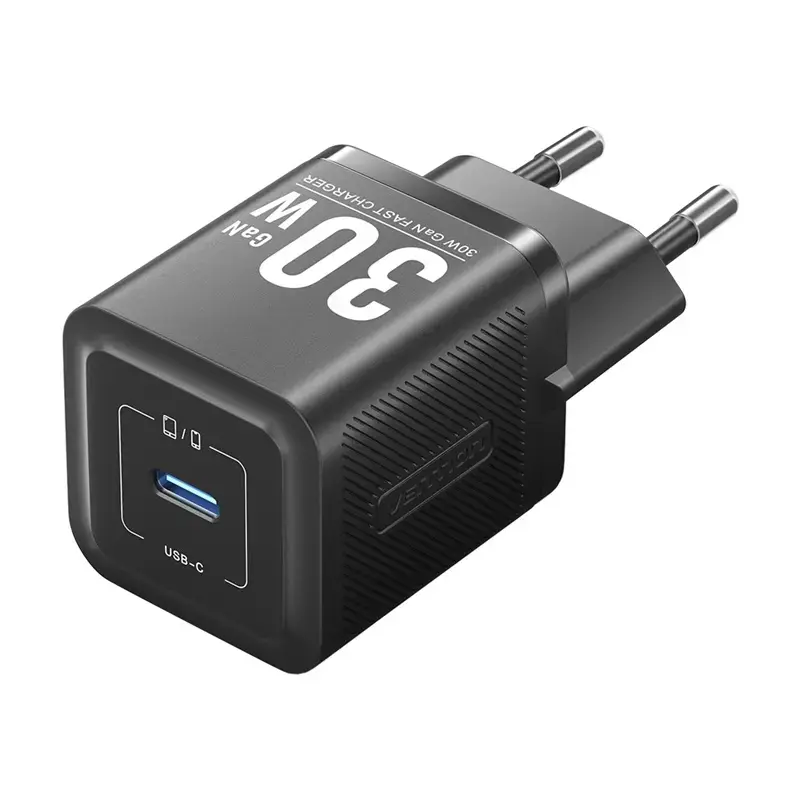 Vention FEZW0-EU зарядное устройство | 30W | GaN | USB-C | черное