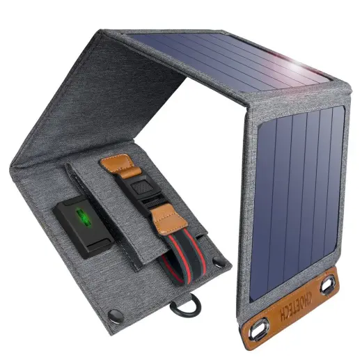 Choetech saulės kelioninis įkroviklis | 12W | USB-A