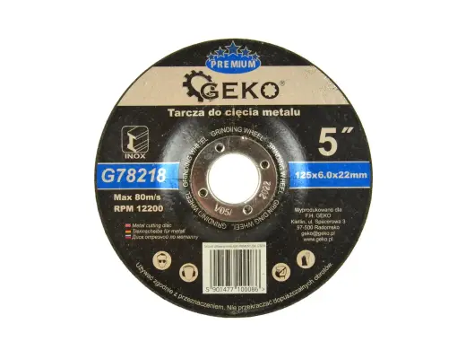 Metalli lihvketas GEKO Premium 125x6,0x22,2mm