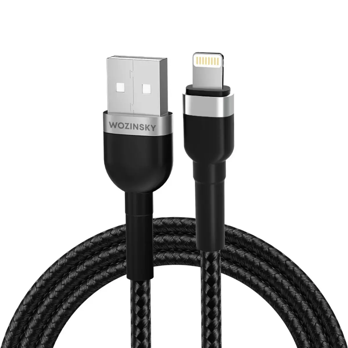 Wozinsky WNBAL2 datu pārraides un uzlādes vads | USB-A uz Lightning | 12W | 2m | melns