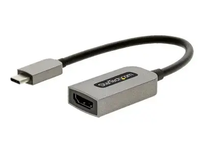 StarTech.com USB C to HDMI Adapter, 4K 60Hz UHD Video, HDR10, USB-C to HDMI 2.0b Adapter Dongle, USB Type-C DP Alt Mode to HDMI Monitor|Display|Projector, USB C to HDMI Converter, M|F - Thunderbolt 3 Compatible - adapter - HDMI | USB - 13 cm