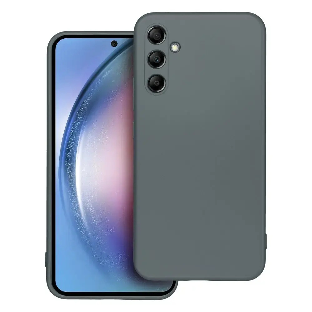 Metallic maciņš telefonam Samsung Galaxy A34 (A346) pelēks
