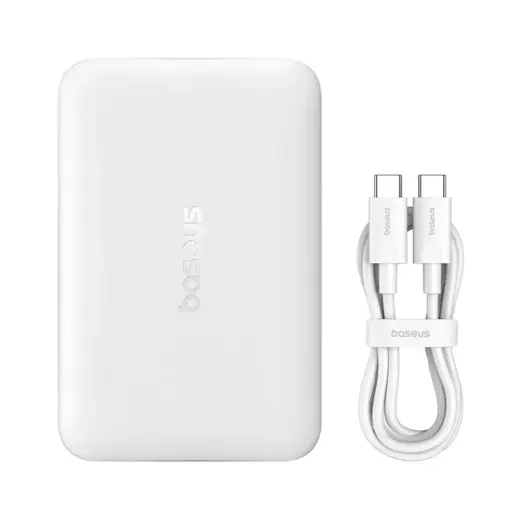 Baseus EnerFill FM11 Ultra-Mini išorinė baterija (powerbank) | 10 000 mAh | 22.5W | USB-C, MagSafe | baltas