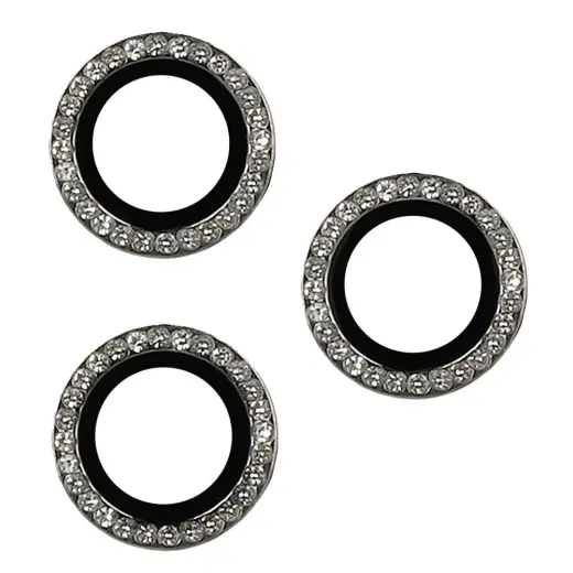 Tempered Glass HARD DIAMOND for camera (LENS) for Iphone 16 Pro/16 Pro Max grey (lens 3 pieces)