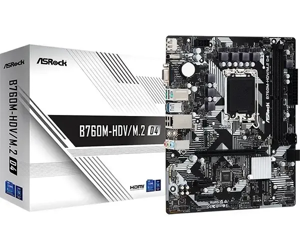 Motherboard B760M-HDV|M.2 D4 s1700 2DDR4 DP|HDMI mATX