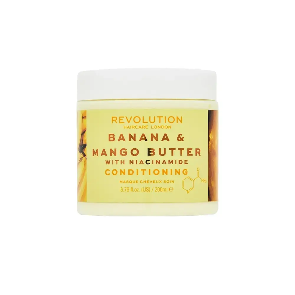 Revolution Haircare Banana + Mango Butter with Niacinamide Hair Mask Conditioner - 200ml