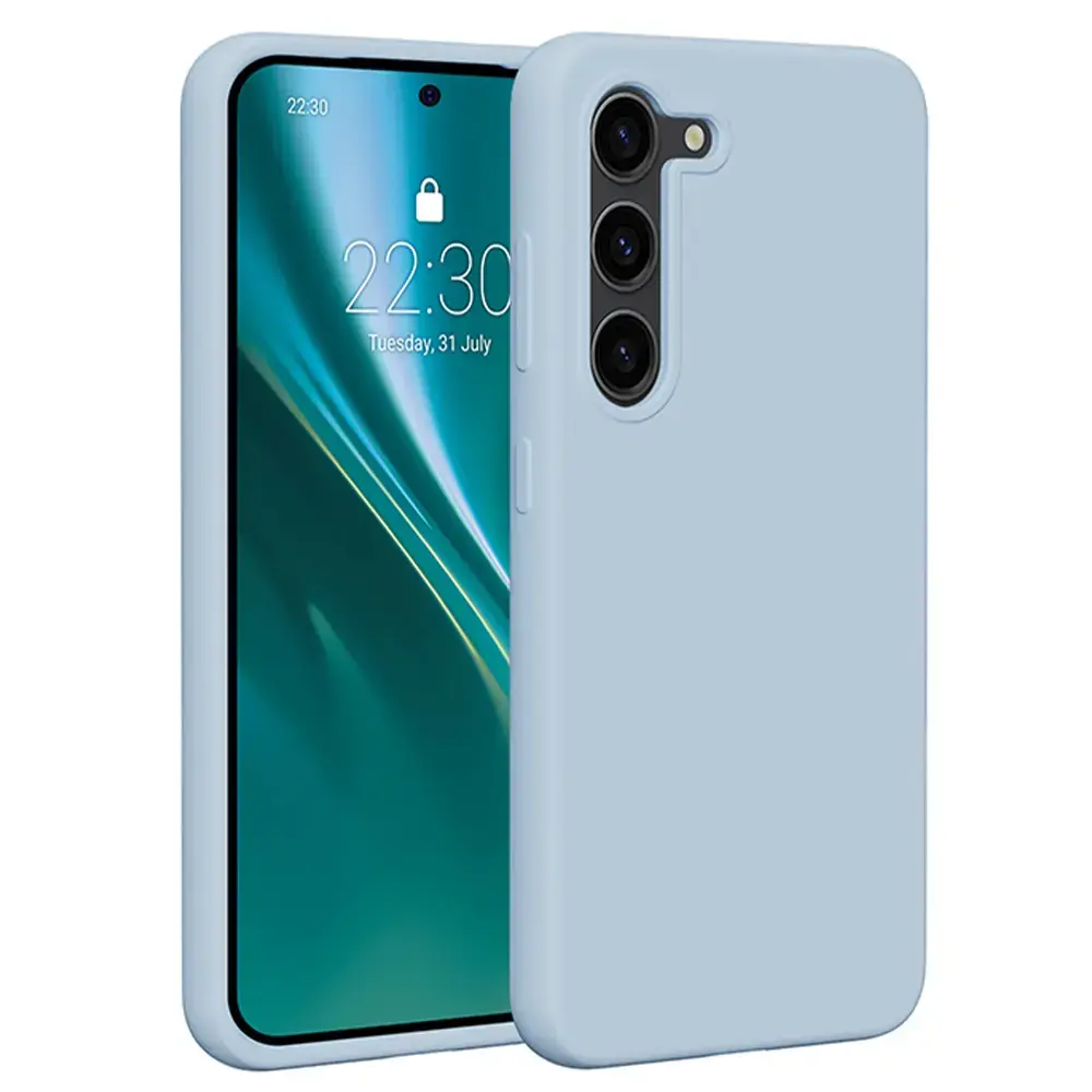 Etteri Silicone phone case for Samsung Galaxy S23 light blue