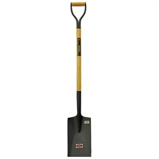 Garden spade 30x22x120cm, steel, with wooden handle