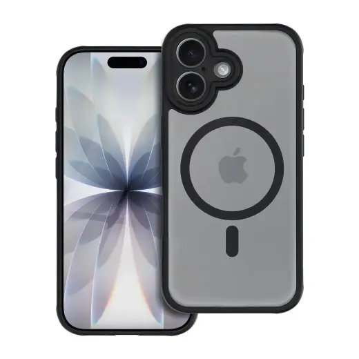 Full Matte Mag phone case with MagSafe support for iPhone 17 black