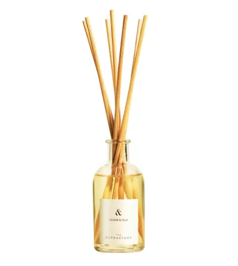 The Olphactory, Cedar & Oud, Fragrance Sticks, Aroma Reed Diffuser, 100 ml
