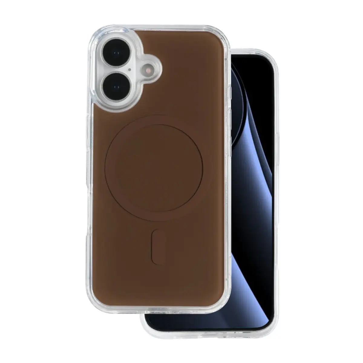 Lowkey Mag maciņš ar MagSafe atbalstu telefonam iPhone 16 brūns