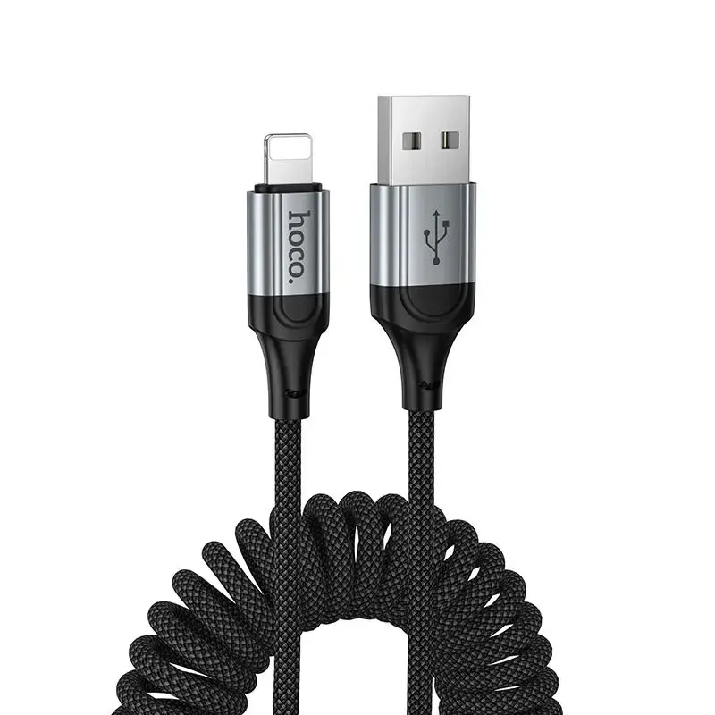 Hoco X121 datu pārraides un uzlādes vads | USB-C uz Lightning | PD | 27W | 1.5m | melns