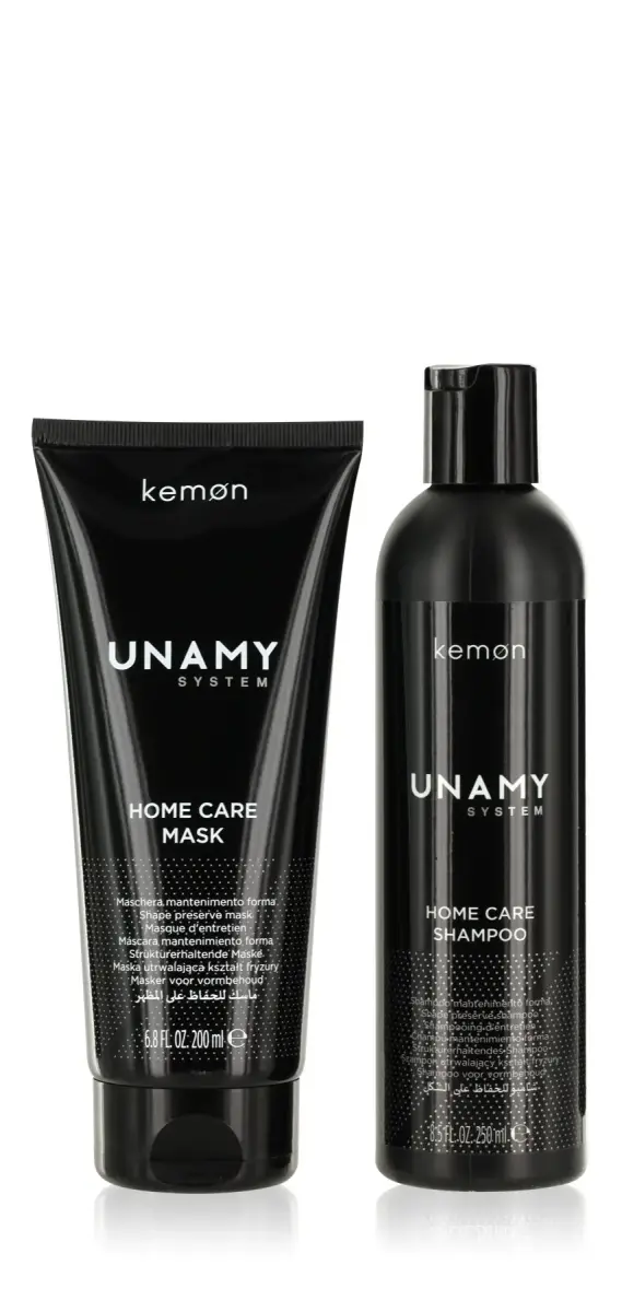 Unamy System Home Care Set Kemon: Unamy System Hair Care, Hair Shampoo, 250 ml + Unamy System Hair Care, Hair Treatment Cream Mask, 200 ml