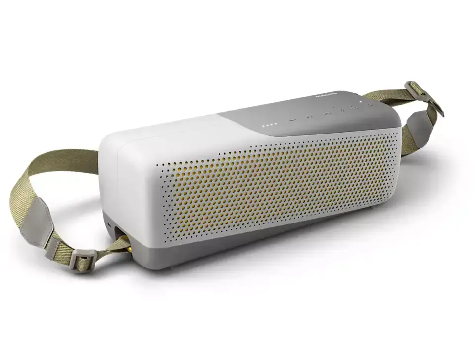 PHILIPS Bluetooth speaker with built-in microphone, D71mm, white