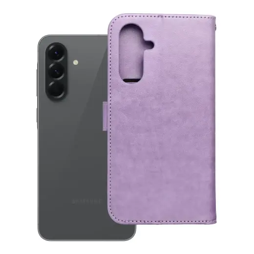 Mezzo mandala knyginio tipo telefono dėklas Samsung Galaxy A56 (A566) violetinis